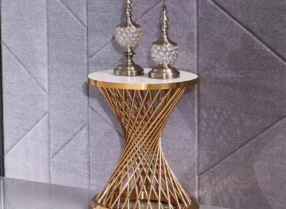 Coffee Table Round Side Table Designer Table Living Room Table Stainless Steel
